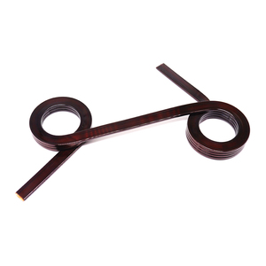Bobine à noyau d'air en cuivre personnalisée, émaillée, plate, en <span class=keywords><strong>spirale</strong></span>, inductance à charge gazeuse, type ressort, utilisée dans les circuits électroniques - Product Image 1