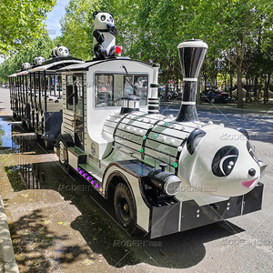 Popular Choice 27-seat Trackless Panda Theme <b>Train</b> With Cute Design For Kids And Family Amusement Rides For Sale - Product Image 1