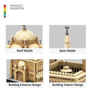 Wange 4229 Égypte Mosquée de Mohammed Ali Modèle d'attraction de construction <span class=keywords><strong>Puzzle</strong></span> pour enfants Ensemble de blocs de construction en plastique Jouet cadeau Juguetes - Product Image 3