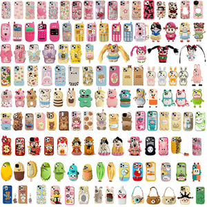 Hoa Tường Tình Yêu Dễ Thương Điện Thoại Bìa Cho Cô Gái Phim Hoạt Hình Thả Bằng Chứng Silicone Điện Thoại Trường Hợp Số Lượng Lớn Rất Nhiều Cho 14pro Max 13 12 11 - Product Image 5