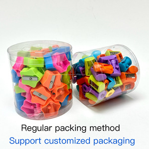 Trẻ Em Khuyến Mại Tình Yêu Đầy Màu Sắc Cho Các Trường Học Phim Hoạt Hình Dễ Thương Nhỏ Bút Chì Mài Hướng Dẫn Sử Dụng Tùy Chỉnh Duy Nhất Lỗ Mài Nhựa - Product Image 6