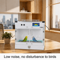 ECOmini Couveuse Intelligente pour Perroquets, Boîte d'Isolation à Température et Humidité Constantes pour Nourrissons d'Oiseaux, avec Tiroir de Nettoyage Amovible