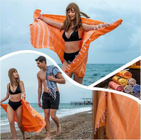 Hot Selling 100% Cotton Striped Beach Towel Summer Travel Blanket High Absorbent Quick Dry Sand Printed Logo Woven Home Bath