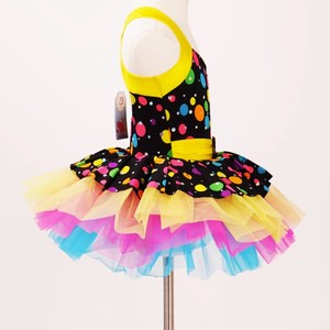 Vestido de Baile de Hada de las Flores para Niñas y Mujeres, Tutú de Ballet Amarillo de Tricot, Disfraz de Danza para Actuaciones Escénicas - Product Image 2