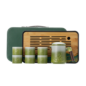Juego de Té Rising Step By Step, Juego de Regalo de Cerámica para Viaje, para el Festival del Bote del Dragón, Regalos Empresariales, Diseño Moderno en Relieve - Product Image 5