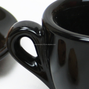 Tasse à café épaisse avec soucoupe Céramique Tasse à expresso extra épaisse Tasses à expresso italiennes épaisses 50ml - Product Image 6