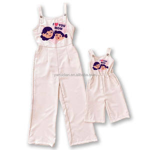 RD bretelle primavera ed estate abiti genitore-bambino graziosi pantaloni dritti Casual dolce dolce <span class=keywords><strong>madre</strong></span> e bambino - Product Image 4