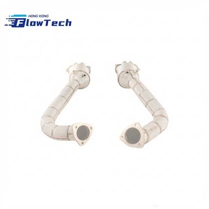 Sistema de escape de alto rendimiento con downpipe para Porsche 718 GT4 GTS Spyder 4.0L, acero inoxidable 304, ajuste directo, Euro 5, 200 celdas - Product Image 2