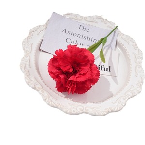Fleurs artificielles en soie, carnations à tige unique, pour la décoration intérieure, les arrangements de table, l'ameublement d'hôtels, vente chaude transfrontalière - Product Image 5