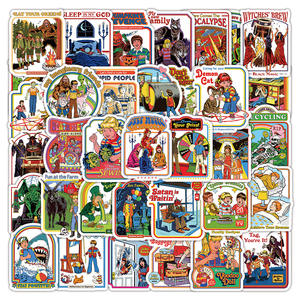 50 pièces USA <span class=keywords><strong>film</strong></span> d'horreur autocollant pour planche à roulettes bouteille voiture décor effrayant <span class=keywords><strong>film</strong></span> affiche - Product Image 2