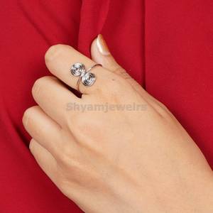 Bague spirale en argent 925, bague délicate, motif cercle tourbillonnant, minimaliste, épaisse, style bohème, luxe, cadeau pour mariage ou fête - Product Image 3