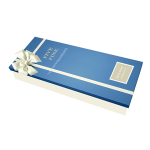 Scatole rigide di lusso fatte a mano su misura per abito da sposa e abito da sera di lusso con nastro - Product Image 4