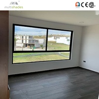 Fenêtre coulissante en aluminium à triple vitrage insonorisé certifiée NFRC, à rupture de pont thermique, design moderne avec moustiquaire, plusieurs teintes