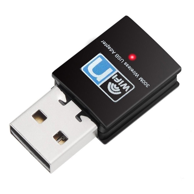 Portable Network 802.11n/g/b Mini 2.4GHz 300Mbps USB 2.0 WIFI Wireless Adapter Dongle with Internet Antenna