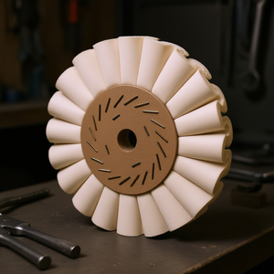 Discos de Pulido Corrugados Fervi de 100 mm para Pulir Metal - Product Image 3