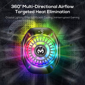 MEMO CX10 Nuevo Diseño Tres Estilos RGB <span class=keywords><strong>LED</strong></span> Pantalla de Temperatura Magnética y con Clip Enfriador de Teléfono Ventilador de Refrigeración Móvil para Juegos - Product Image 3