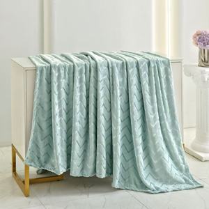 Cross-Border Bright Winter Blanket - Thick Shiny <strong>Silk</strong> Flannel <strong>Throw</strong> for Home Sofa Office Nap - Product Image 6