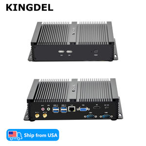 לנו מלאי מחשב תעשייתי, ליבה i5 cpu, 2xcom rs232, תצוגה כפולה hd + vga, panless מיני pc, מארז מתכת מלא - Product Image 1