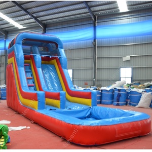 Toboggan gonflable commercial robuste avec piscine grande <span class=keywords><strong>location</strong></span> extérieure pour arrière-cour pour les familles enfants adultes - Product Image 2
