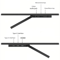 Monitor Portátil de 15.6 Pulgadas, Pantalla IPS 1080P HD con Cable USB-C HD para Juegos de PC y Portátiles, Diseño Ultrafino y Protección Ocular