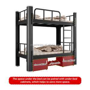 Móveis de Quarto Cama de Adulto Beliche Duplo Tipo <span class=keywords><strong>Loft</strong></span> para Apartamento Fabricante OEM ODM Beliche Individual Queen King - Product Image 5