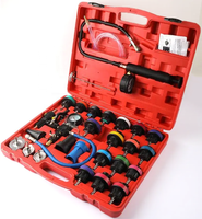 Kit de testeurs de pression pour système de refroidissement et bouchon de radiateur, détecteur de fuite de réservoir d'eau, outils de diagnostic automobile, 28 pièces