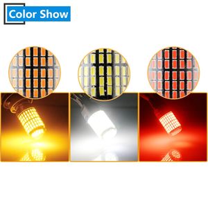 Bombillas LED ámbar Canbus T20 7440 W21W 3014 144smd, luz de freno de señal de giro - Product Image 5