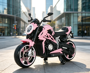 Motocicleta Eléctrica para Niños, Batería de 12V7AH, Doble Tracción, Juguete de Motocicleta con Ruedas LED Intermitentes, Autos Eléctricos para Niños - Product Image 3