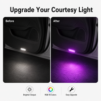 Lumière de courtoisie LED RGB pour portière de voiture BMW F10 F20 F30, sans erreur CANBUS, lampe de bienvenue pour portière de voiture