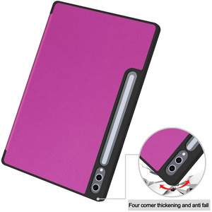 Étui pour <span class=keywords><strong>tablette</strong></span> pliable en caoutchouc souple TPU pour <span class=keywords><strong>Samsung</strong></span> <span class=keywords><strong>Galaxy</strong></span> <span class=keywords><strong>TAB</strong></span> S10 Ultra porte-crayon en cuir PU antichoc béquille housse <span class=keywords><strong>de</strong></span> protection - Product Image 6