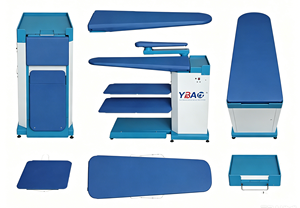 Table à repasser à aspiration YBAO avec bras auxiliaire, planche de pressage industrielle pour le repassage à la vapeur - Product Image 3