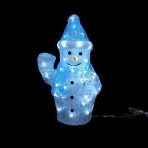 PUPPOLO DI NEVE IN ACRILICO CON 50 LED BIANCHI FREDDI 23X15 H. 37CM - Product Image 1