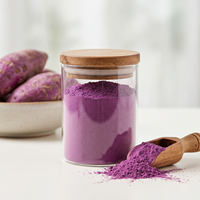 Poudre d'Igname Violette UBE Naturelle de Qualité Alimentaire en Vrac, Fourniture Privée OEM, Poudre d'Ube Violette Instantanée