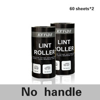 Rouleaux anti-peluches portables en plastique de 60 feuilles pour l'élimination des poils d'animaux (chats, chiens), brosse manuelle pour meubles, canapé, lit, tapis, vêtements