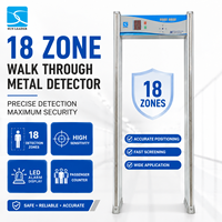 Détecteur de métaux de sécurité aéroportuaire durable à 18 zones XLD-E1 Scanner corporel pour une utilisation en intérieur et en extérieur