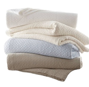 Funda de algodón lavable a máquina para cama, cobertor de algodón con textura nueva, diseño tejido, transpirable - Product Image 1