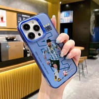 Coque de Téléphone Messi Ronaldo CR7 Football 2026 pour iPhone 17 16 15 14 13 12 11 Pro Max – Housse Arrière Tendance Star du Football