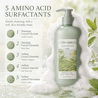 Gel de Ducha Espumoso con Aminoácidos, 360g, Aroma Duradero 48h, Limpieza Profunda, Hidratante y Nutritivo, Venta al Por Mayor de Fábrica