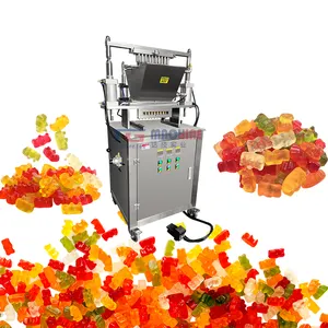 Máquina semiautomática para hacer dulces de goma de gran capacidad, máquina de dulces de gelatina de vitamina para dulces suaves