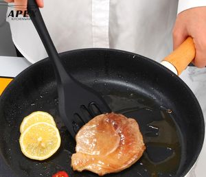 Espátula ranurada de silicona, espátula de silicona resistente al calor, juego de espátula de pescado ranurado - Product Image 6