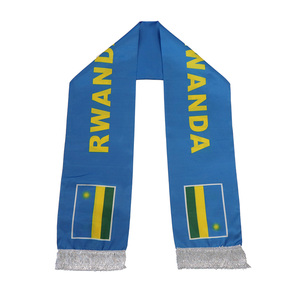 粉丝和追随者俱乐部旗帜定制围巾新产品卢旺达特色围巾 - Product Image 3