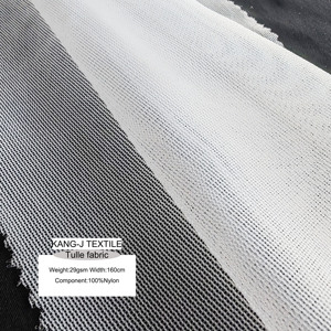 Самая продаваемая 100% нейлоновая Тюлевая ткань 160 см 29gsm, экологически чистая ткань для костюма, свадебное детское платье, Цветочное платье, ткань - Product Image 1