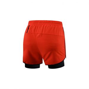 Pantalones cortos de entrenamiento para hombre sin costuras de alto rendimiento para ejercicios en casa con bolsillos con cremallera - Product Image 1