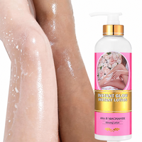 Crème Corporelle Bio 100% AHA Végane et Sans Cruauté Animale à Marque Blanche – Lisse, Exfolie et Éclaircit la Peau Noire