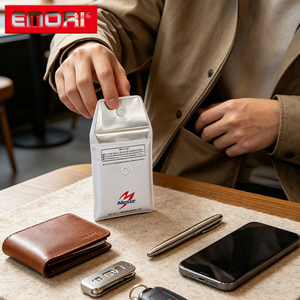 กระเป๋าใส่ขี้บุหรี่แบบพกพา OEM ทนความร้อน บุด้วยอลูมิเนียมฟอยล์ ขนาดเล็ก - Product Image 5
