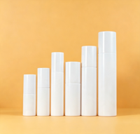 Bouteilles de lotion à pompe vides avec logo imprimé personnalisé, plusieurs tailles, en PP, pour emballages cosmétiques de shampoing et de soins de la peau avec pompe sans air
