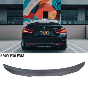 For 4 Series F36 4Door Cran Coupe PSM Style Carbon Fiber Rear Spoiler Trunk Wing 2014-2019 - Product Image 1