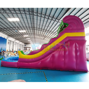 Commercial grade pvc kids water <b>slide</b> inflatable tobogan acuatico hinchable party bounce house and <b>pool</b> - Product Image 4