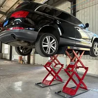 Nuevo Diseño Premium: Elevador de Tijera Compacto Portátil Hidráulico para Automóviles y Vehículos Pequeños