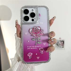 2025 nouvelle tendance brillant diamant Rose pour les filles étui de téléphone <span class=keywords><strong>incassable</strong></span> pour INFINIX Smart <span class=keywords><strong>10</strong></span> PLUS - Product Image 2